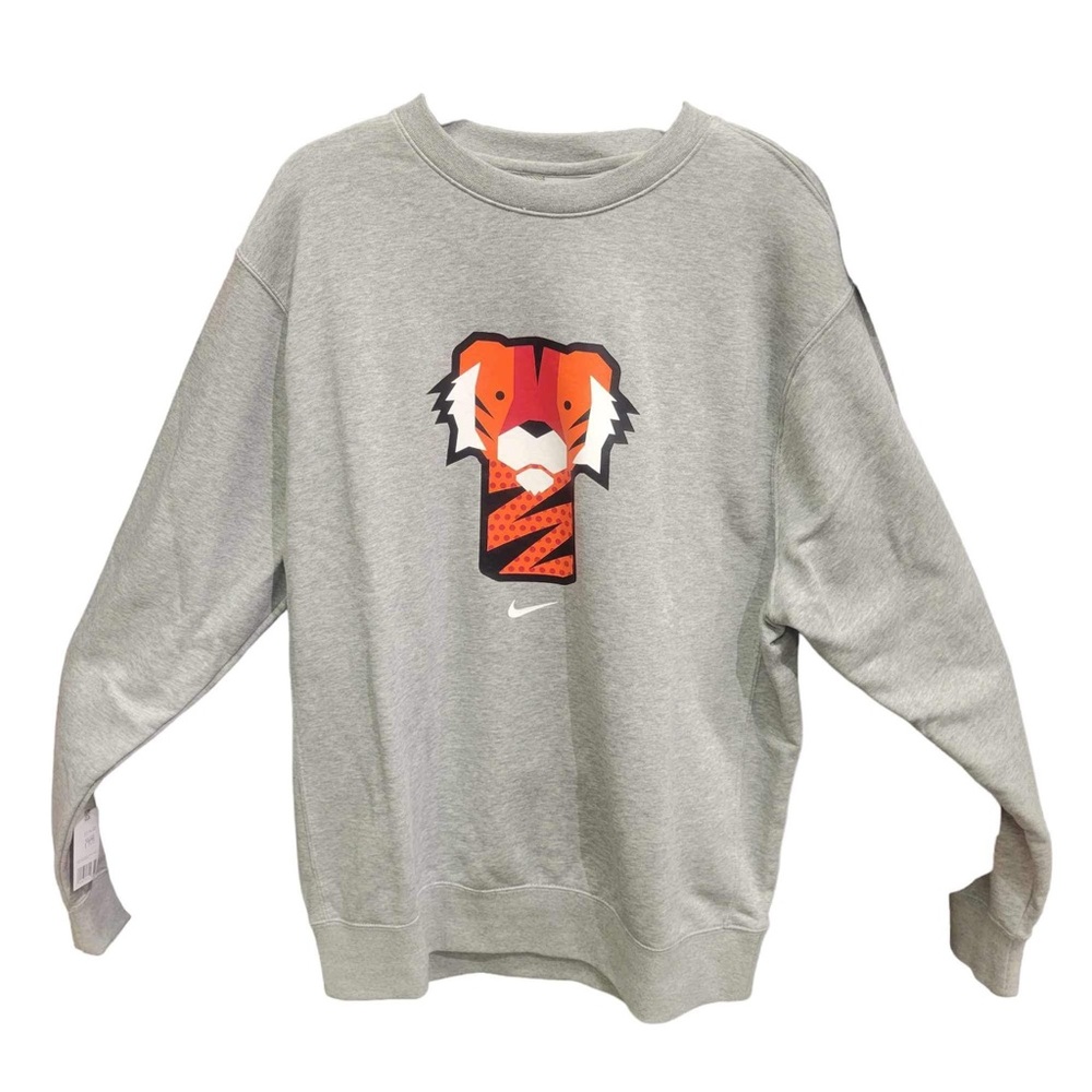 Nike Tiger Woods 'Frank' Golf Crew Neck Sweatshirt Grey Mens Medium DN1961-063🔥
